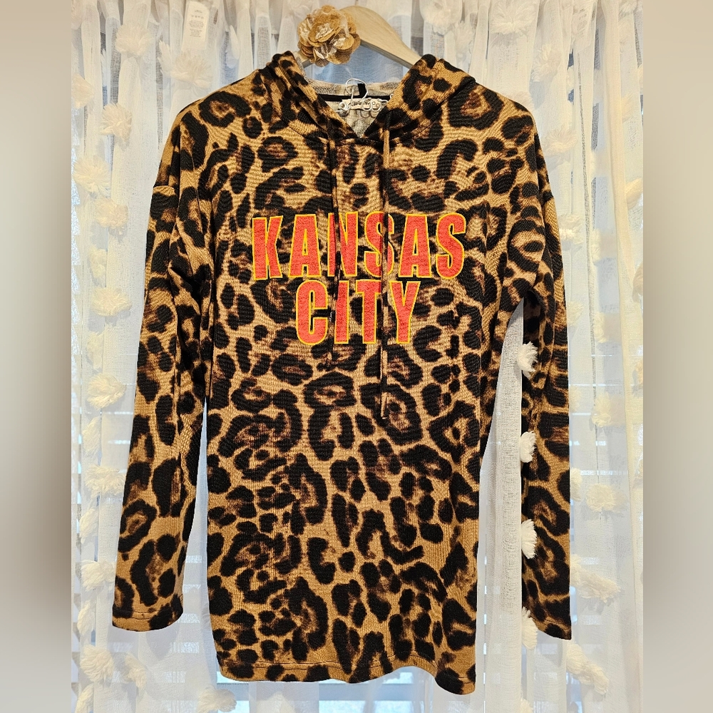 KC Chiefs Leopard Hoodie